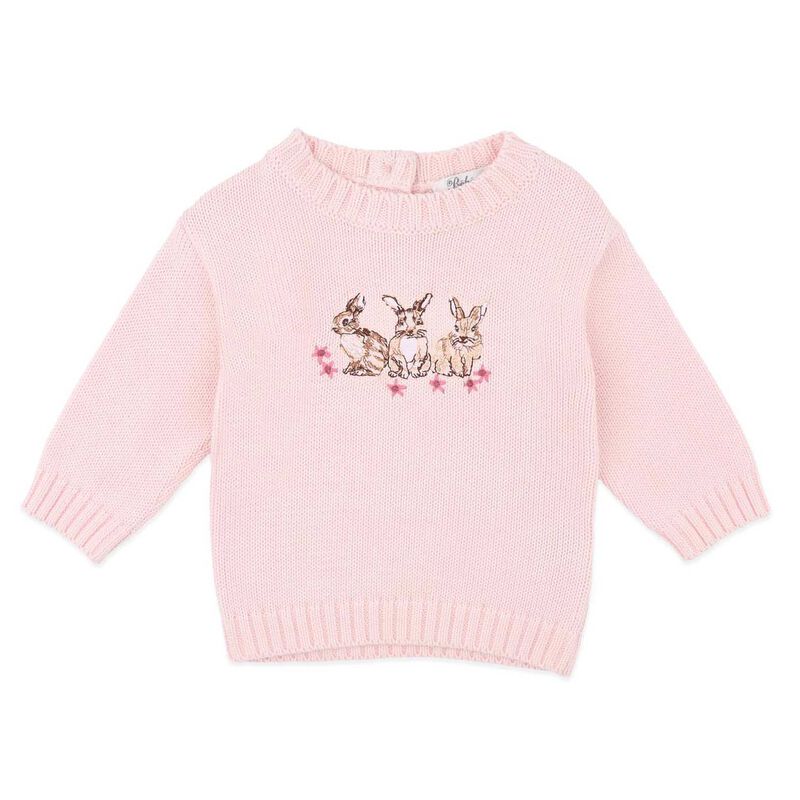 B&eacute;b&eacute; Winnie Emb. Bunny Knitted Jumper image number 0